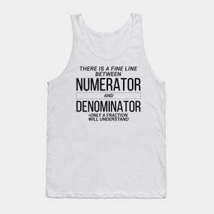 Numerator And Denominator Unisex Tank Top